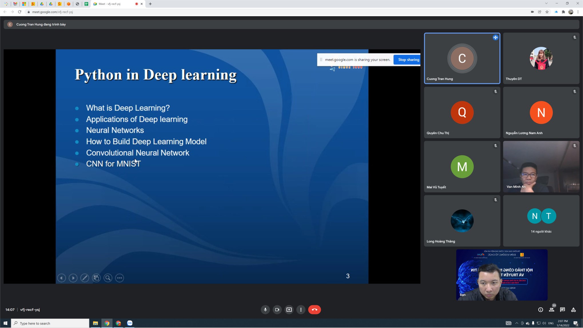 Hội thảo `Deep Learning và ứng dụng`