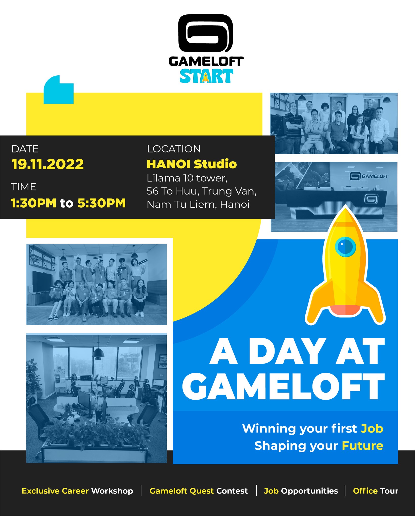 SỰ KIỆN “A DAY AT GAMELOFT 2022” TẠI HÀ NỘI