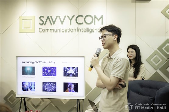 Sinh viên Khoa Công nghệ thông tin tham quan thực tế tại Công ty Cổ phần Savvycom