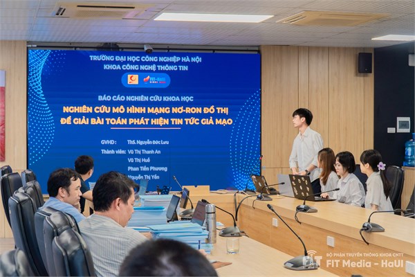 Lễ bảo vệ Đề tài Nghiên cứu Khoa học Sinh viên Khoa Công nghệ thông tin năm 2024