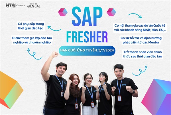 Công ty NTQ tuyển dụng SAP Fresher 2024