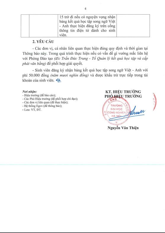 Thông báo v/v tổ chức xét, công nhận tốt nghiệp cho SV đại học, cao đẳng theo tín chỉ tháng 7/2024