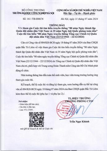 Cuộc thi tìm hiểu truyền thống “80 năm Ngày thành lập Quân đội nhân dân Việt Nam và 35 năm Ngày hội Quốc phòng toàn dân”