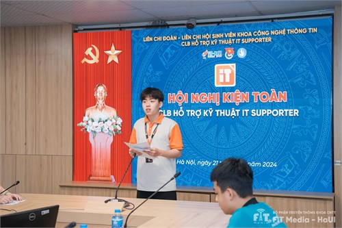 Tổng kết Hội nghị kiện toàn Đội hỗ trợ kỹ thuật IT Supporter nhiệm kỳ 2023-2024