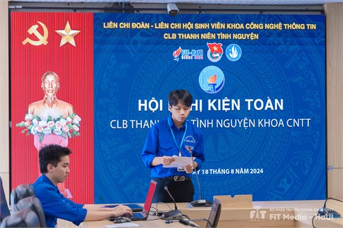 Hội nghị kiện toàn Câu lạc bộ Thanh niên tình nguyện Khoa CNTT nhiệm kỳ 2024-2025