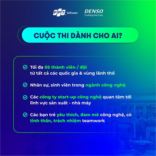 Đăng ký Cuộc thi DENSO Factory Hacks 2024