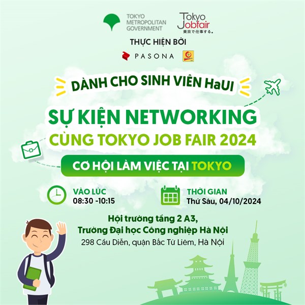 Thông báo tổ chức chương trình Tokyo Job Fair 2024 làm việc tại Nhật Bản