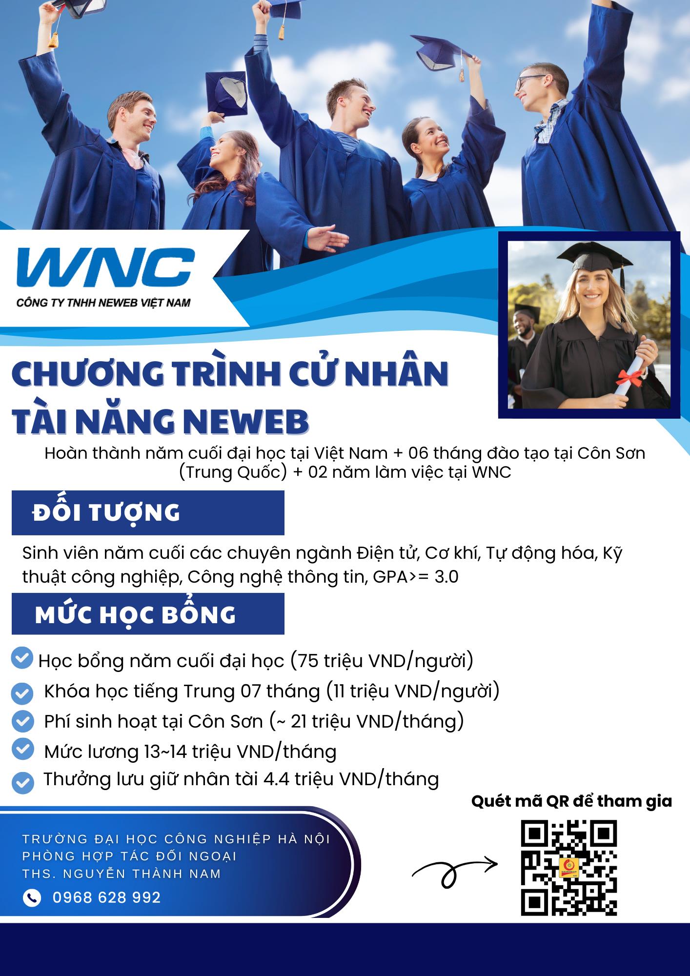 Triển khai chương trình hợp tác đào tạo `Lớp Cử nhân tài năng Neweb - khóa 2`