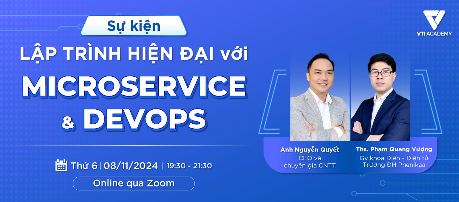 Workshop online `Lập trình viên hiện đại với Microservices và Devops`