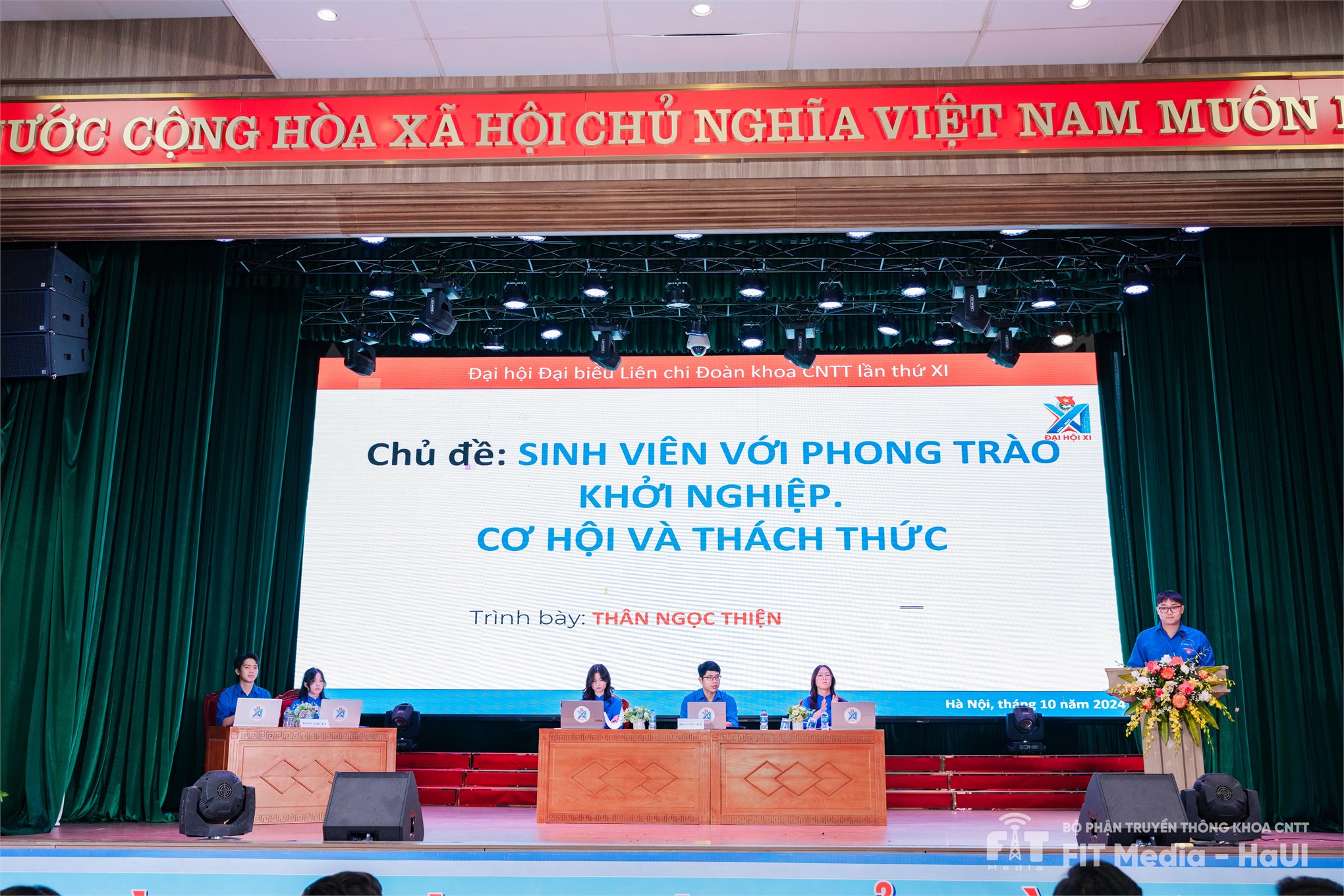 Chúc mừng thành công Đại hội đại biểu Liên chi đoàn Khoa Công nghệ thông tin Trường Đại học Công Nghiệp Hà Nội nhiệm kỳ 2024 – 2027