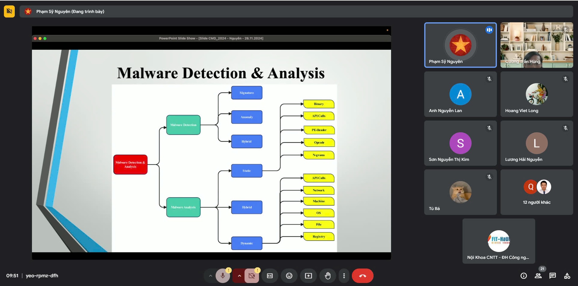 Seminar chuyên ngành khoa CNTT “Hybrid feature extraction and integrated deep learning for cloud based malware detection workshop”