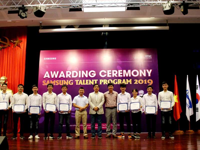 Sinh viên khoa công nghệ thông tin đạt học bổng tài năm Samsung năm 2019