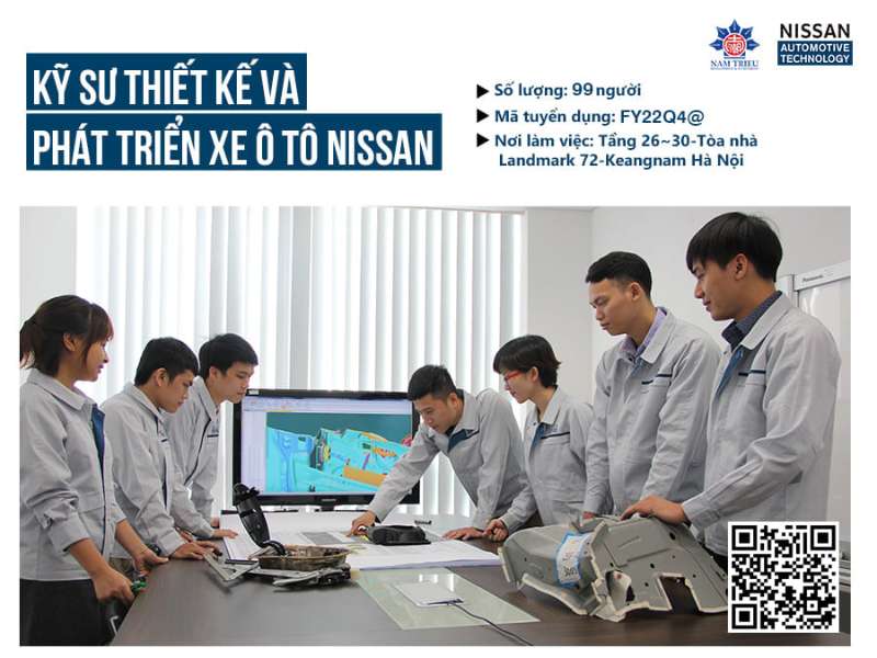 Thông báo tuyển dụng của Công ty TNHH Nissan Automotive Technology Việt Nam (NATV)