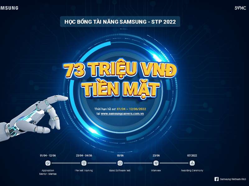 Đăng ký học bổng STP Samsung 2022