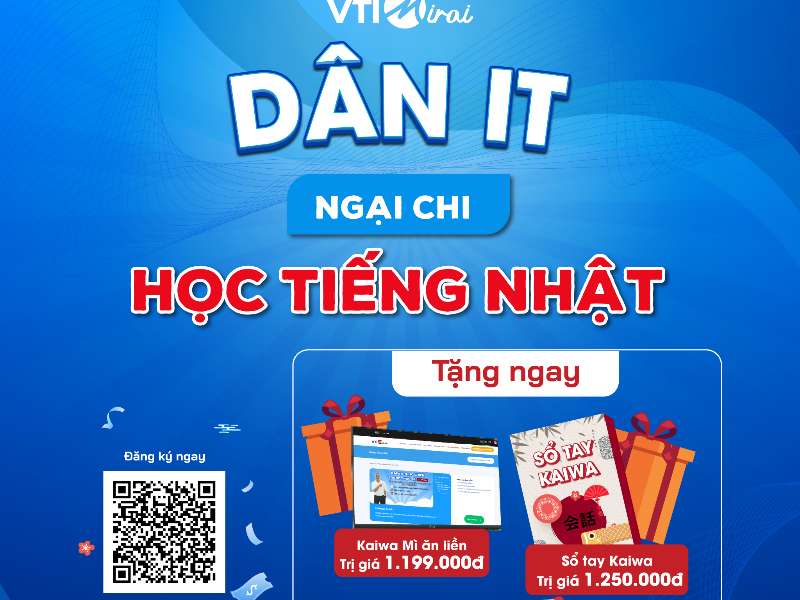 Nhận khóa học tiếng Nhật MIỄN PHÍ từ VTI Mirai