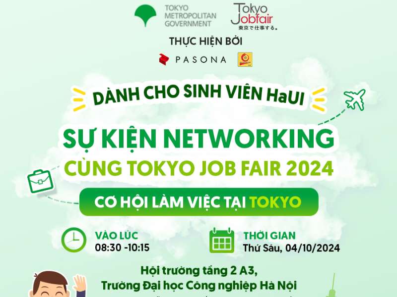 Thông báo tổ chức chương trình Tokyo Job Fair 2024 làm việc tại Nhật Bản